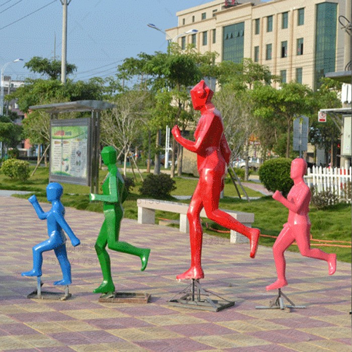 城市雕塑运动人物