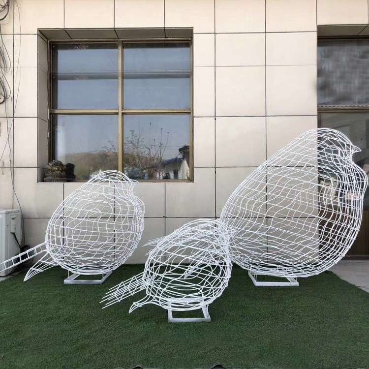 铁艺不锈钢镂空鸟雕