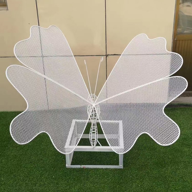 镂空不锈钢蝴蝶雕塑