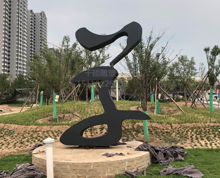 陕西书法园字 毛笔雕塑案例(图3)