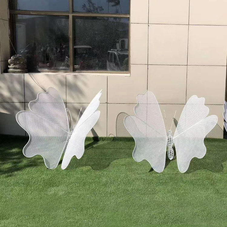 镂空不锈钢蝴蝶雕塑(图2)