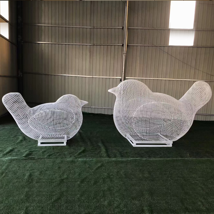 不锈钢造型鸟雕塑(图4)